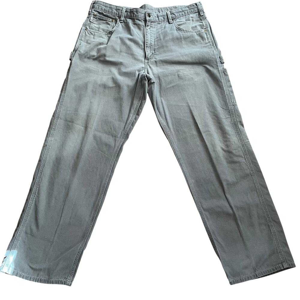 Carthart Gray Men’s Work Pants 38x32” Cargo Durable Painter B159 CHR